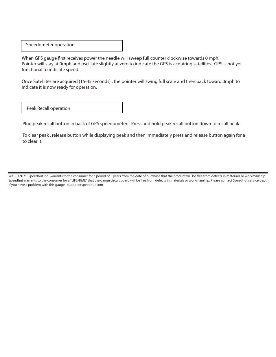 Speedhut 2-1_16” GPS - LED Lighting User Manual | Page 2 / 2