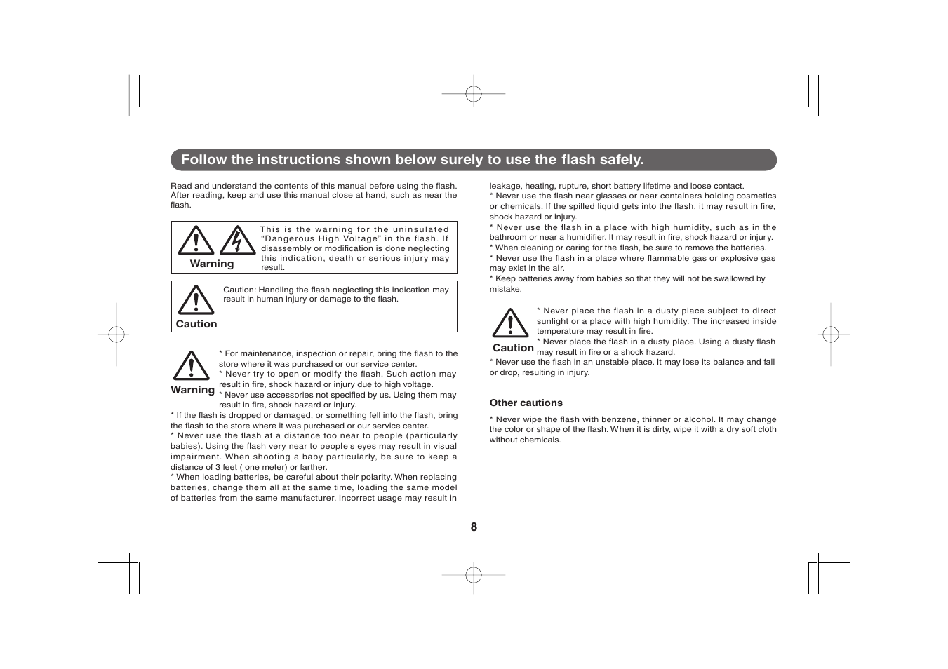 Sunpak PF30X User Manual | Page 2 / 9
