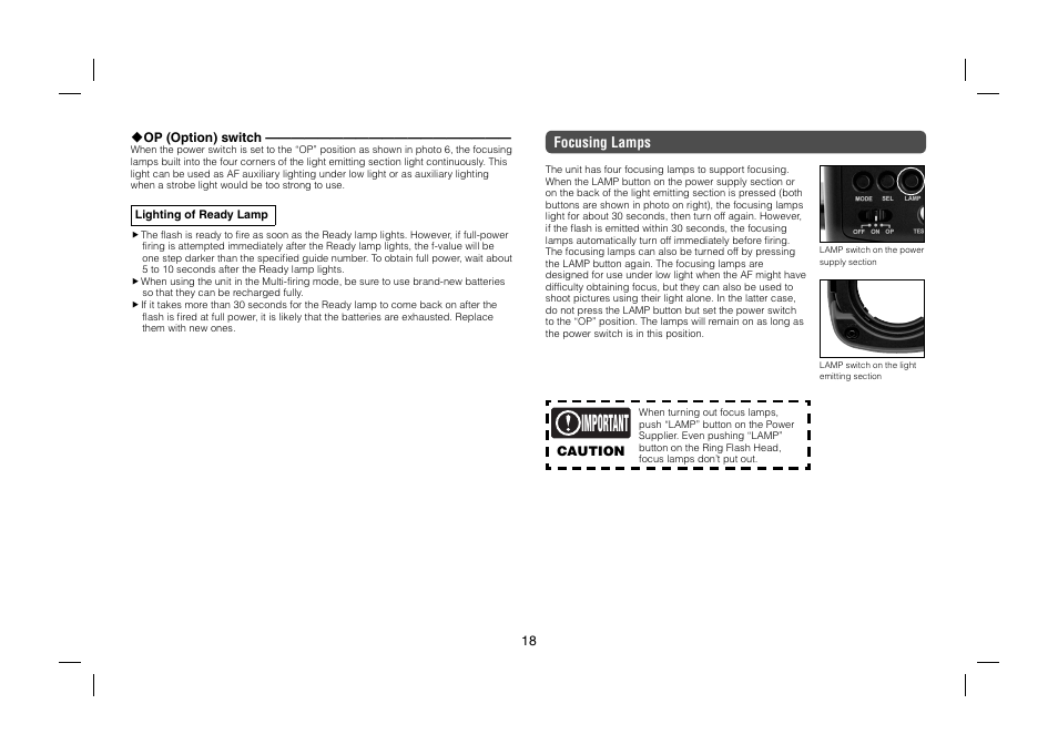 Important | Sunpak auto 16R pro User Manual | Page 6 / 11