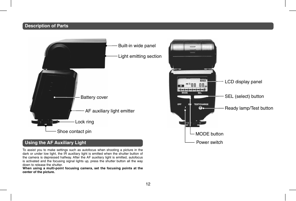 Sunpak PZ42X User Manual | Page 3 / 8