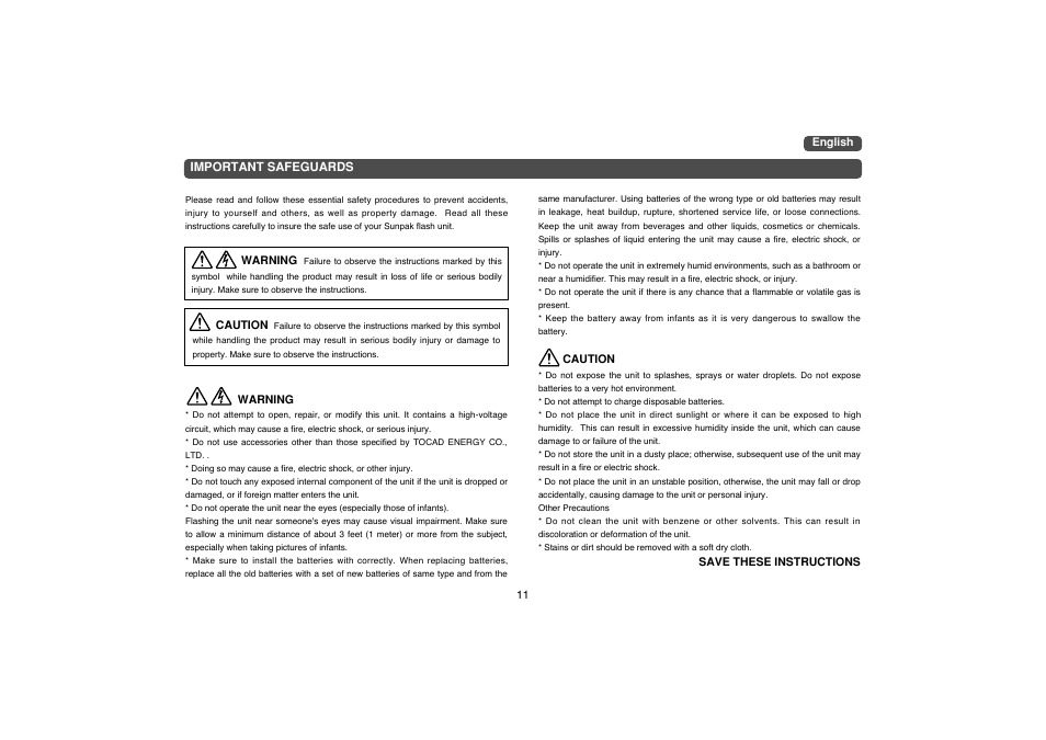 Sunpak PZ40X MX User Manual | Page 2 / 10