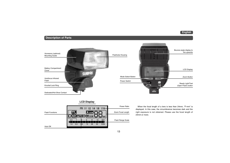 Sunpak PZ40X MX User Manual | Page 4 / 10