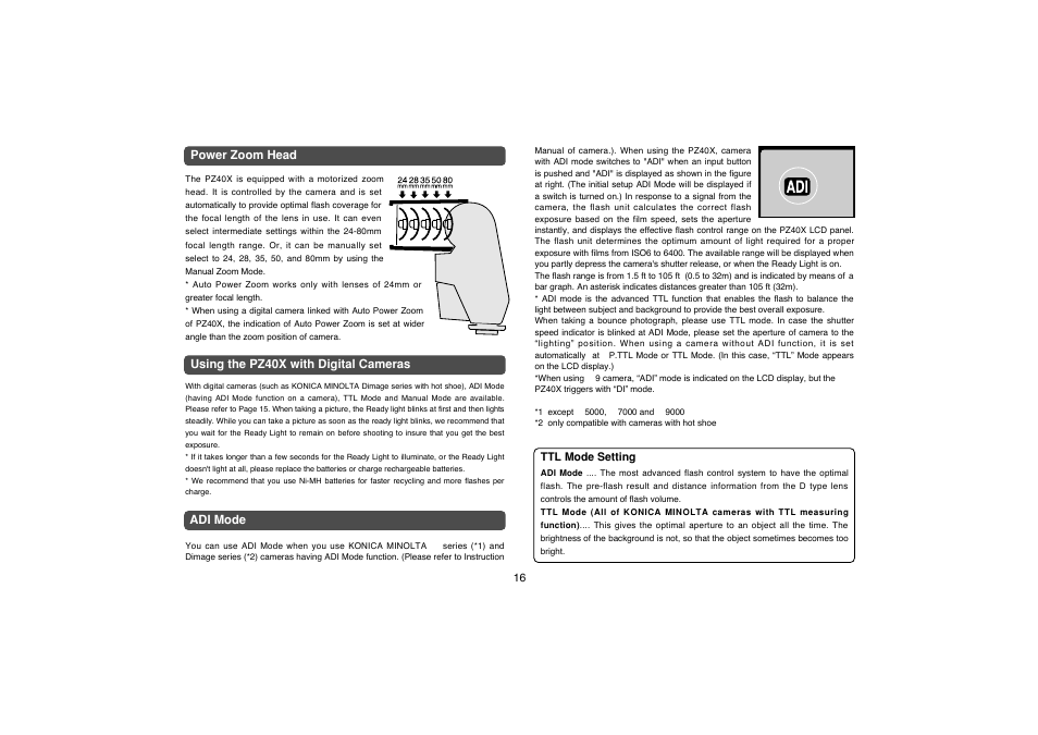 Sunpak PZ40X MX User Manual | Page 7 / 10