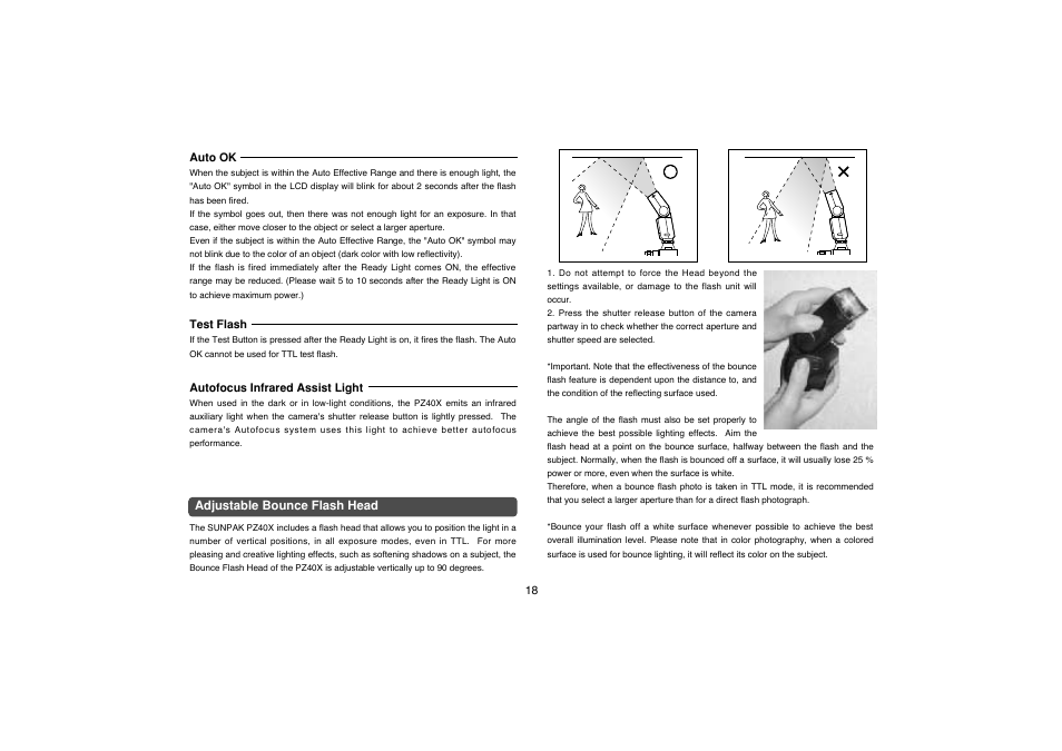 Sunpak PZ40X MX User Manual | Page 9 / 10
