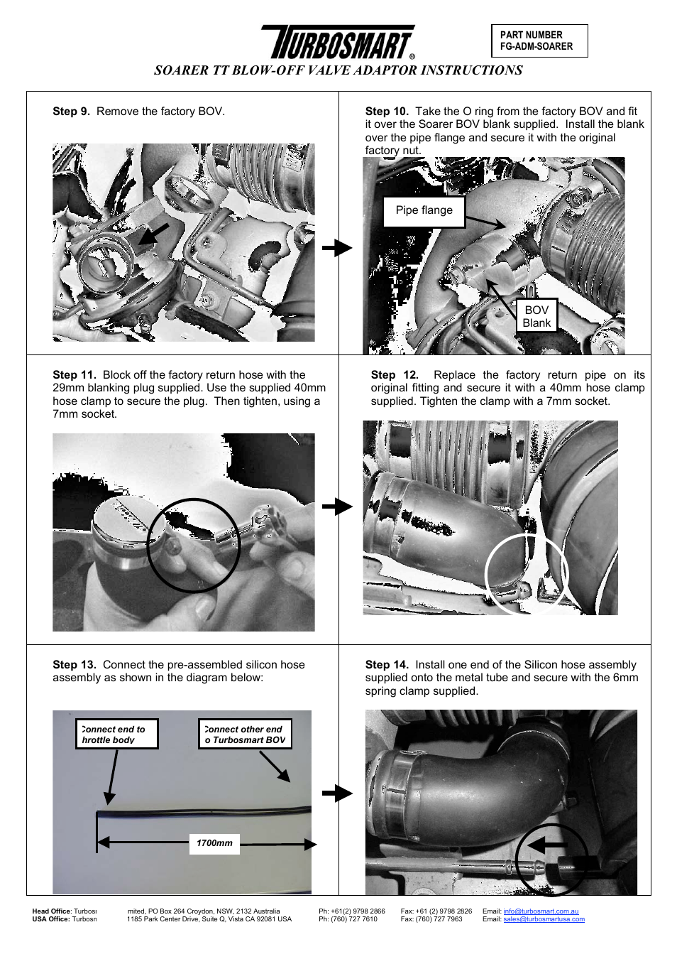 Soarer tt blow-off valve adaptor instructions | Turbosmart BOV ADAPTERS - Toyota Soarer User Manual | Page 3 / 7