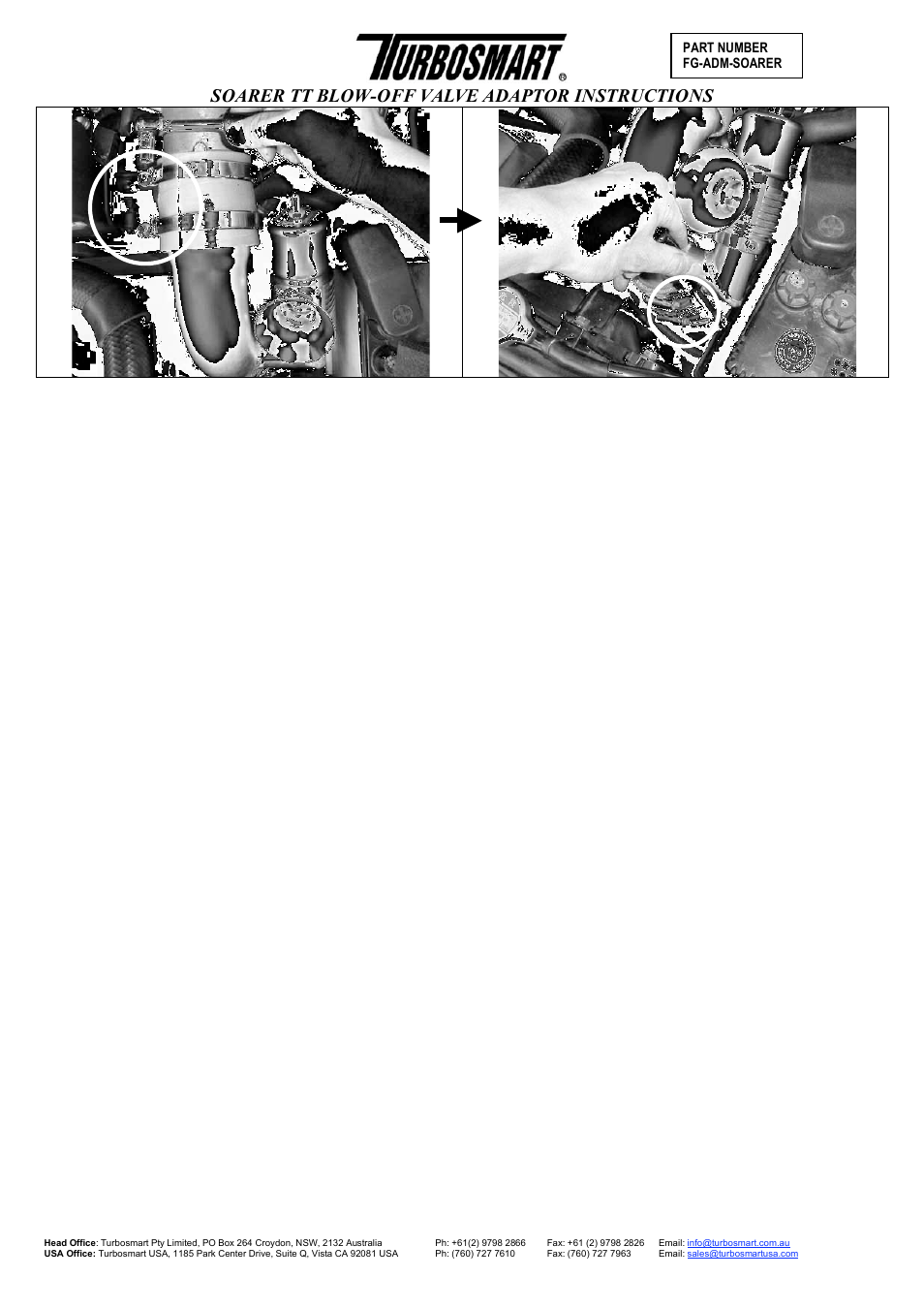 Soarer tt blow-off valve adaptor instructions | Turbosmart BOV ADAPTERS - Toyota Soarer User Manual | Page 5 / 7