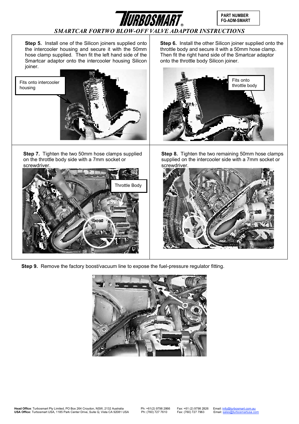 Turbosmart BOV ADAPTERS - Smart User Manual | Page 2 / 4