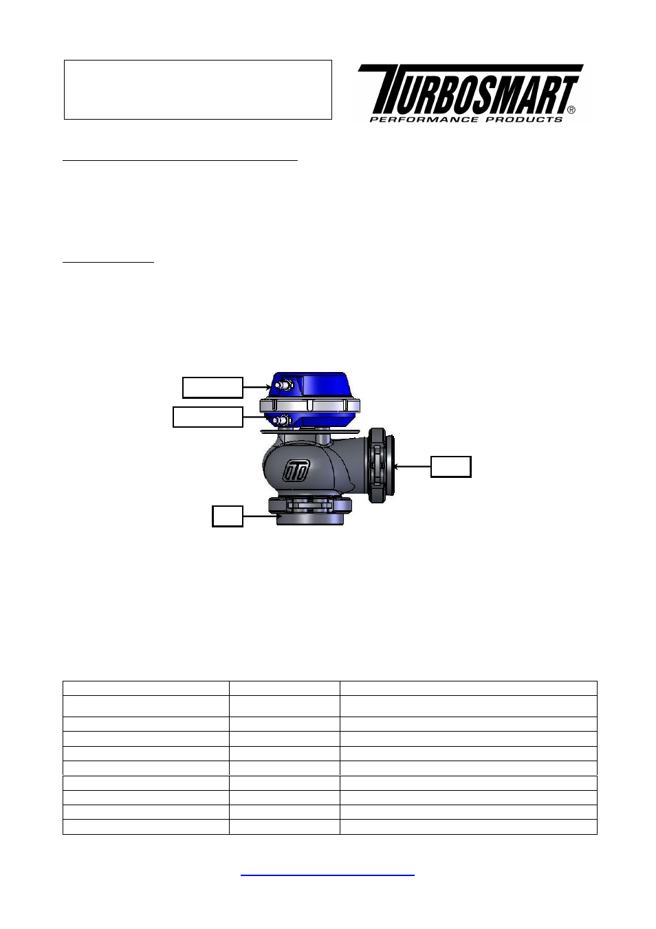 Turbosmart WASTEGATES – EXTERNAL - Hyper-Gate45 (with locking ring) User Manual | 9 pages