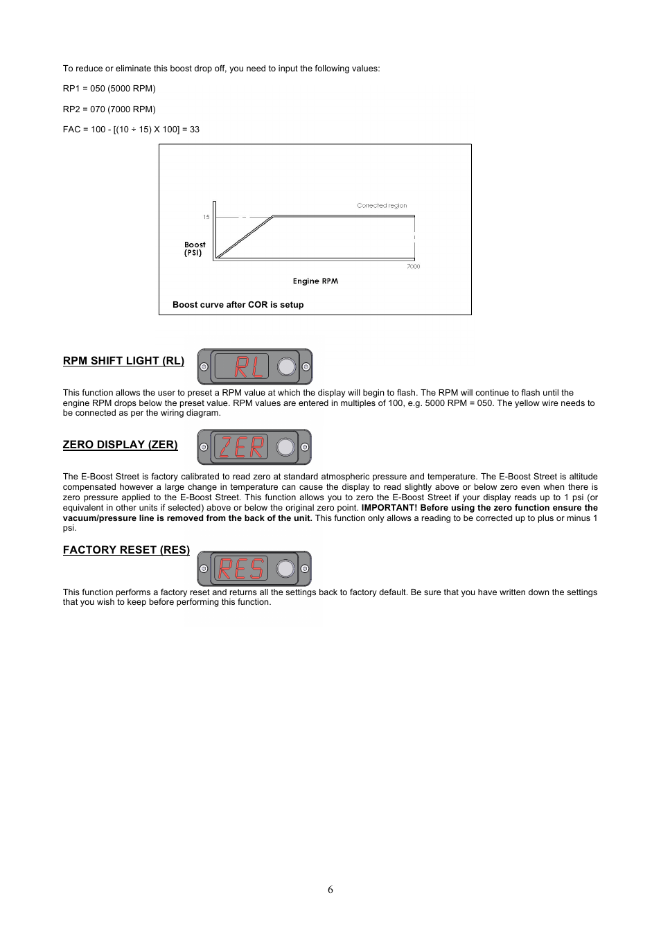 Turbosmart BOOST CONTROLLERS – ELECTRONIC - e-Boost STREET 30psi Manual User Manual | Page 6 / 9