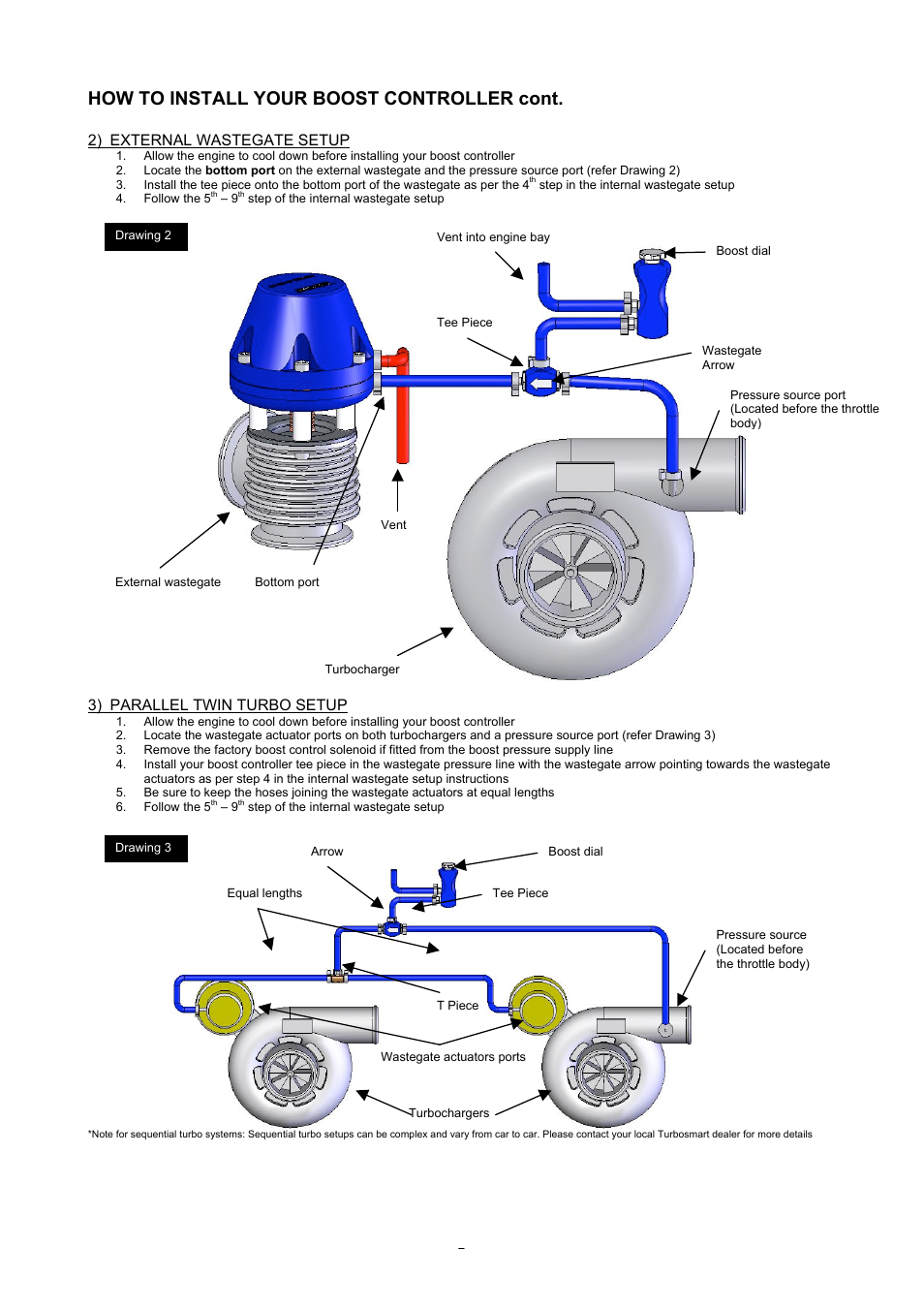 How to install your boost controller cont | Turbosmart BOOST CONTROLLERS - In-Cabin User Manual | Page 2 / 4