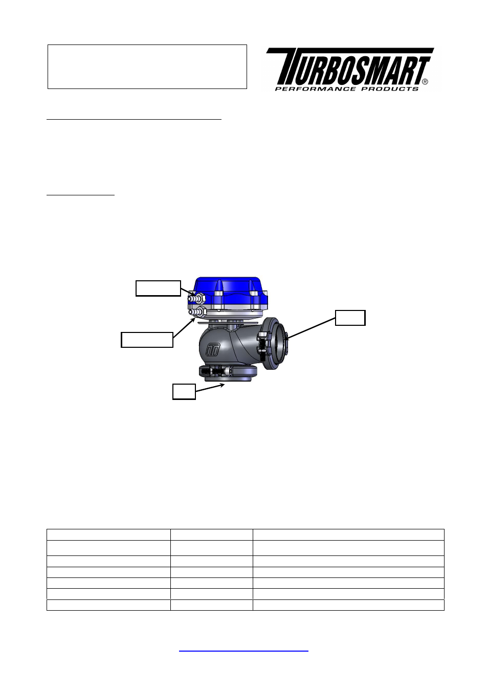 Turbosmart WASTEGATES – EXTERNAL - Hyper-Gate 45 (no locking ring) User Manual | 8 pages