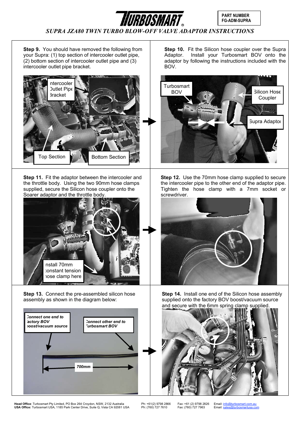 Turbosmart BOV ADAPTERS - Toyota Supra – Twin Turbo User Manual | Page 4 / 6
