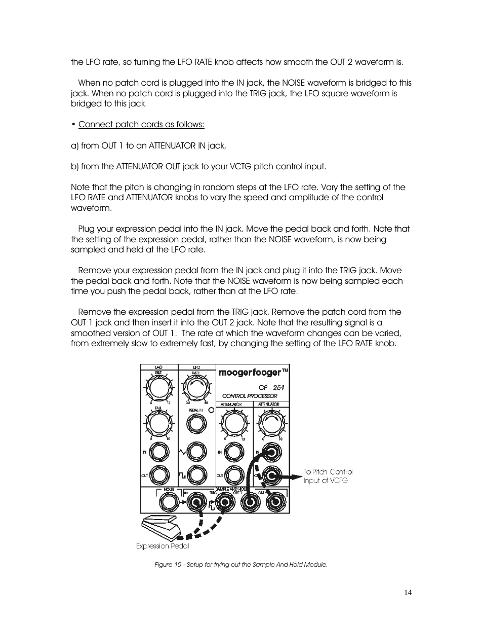 Moog Music CP-251 Moogerfooger Control Processor User Manual | Page 14 / 27
