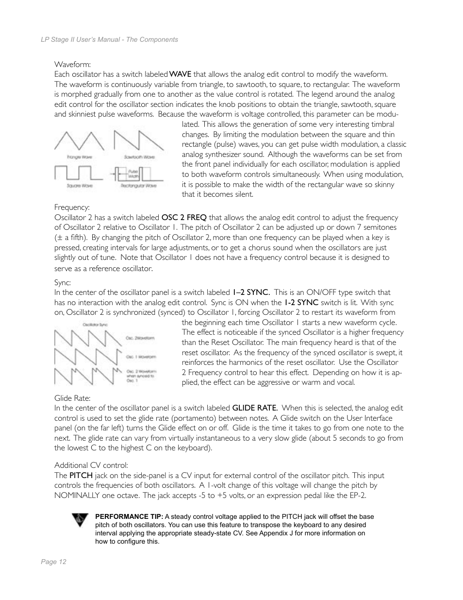 Moog Music Little Phatty Stage II User Manual | Page 10 / 76