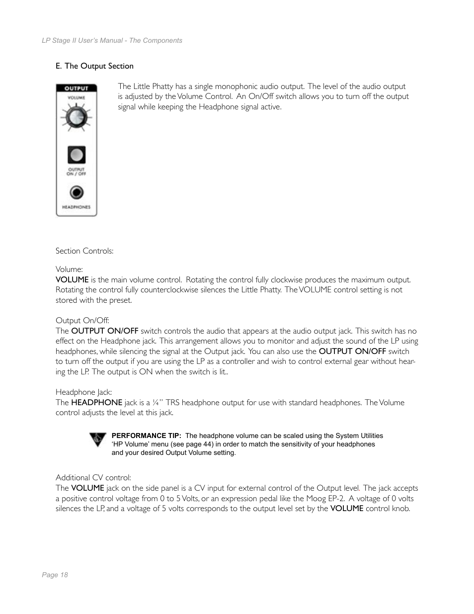 Moog Music Little Phatty Stage II User Manual | Page 16 / 76