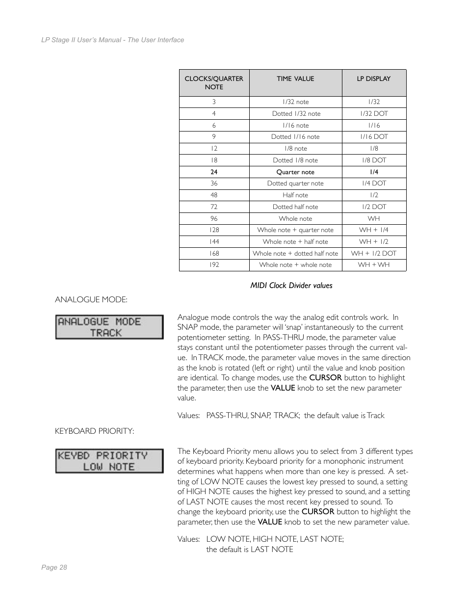 Moog Music Little Phatty Stage II User Manual | Page 26 / 76