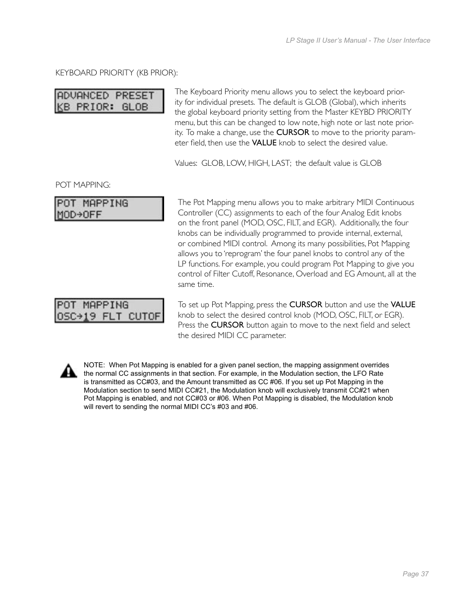 Moog Music Little Phatty Stage II User Manual | Page 35 / 76