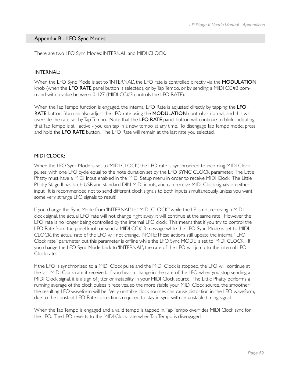 Moog Music Little Phatty Stage II User Manual | Page 57 / 76