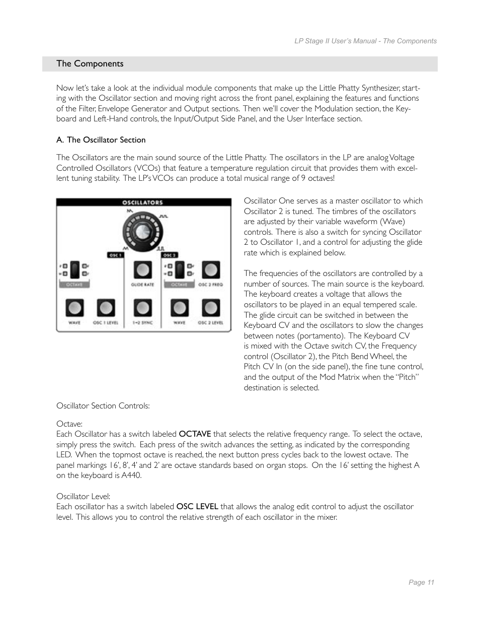Moog Music Little Phatty Stage II User Manual | Page 9 / 76