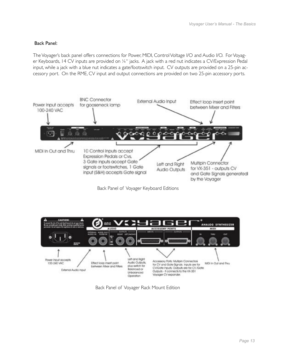 Moog Music Minimoog Voyager Performer Edition User Manual | Page 11 / 116
