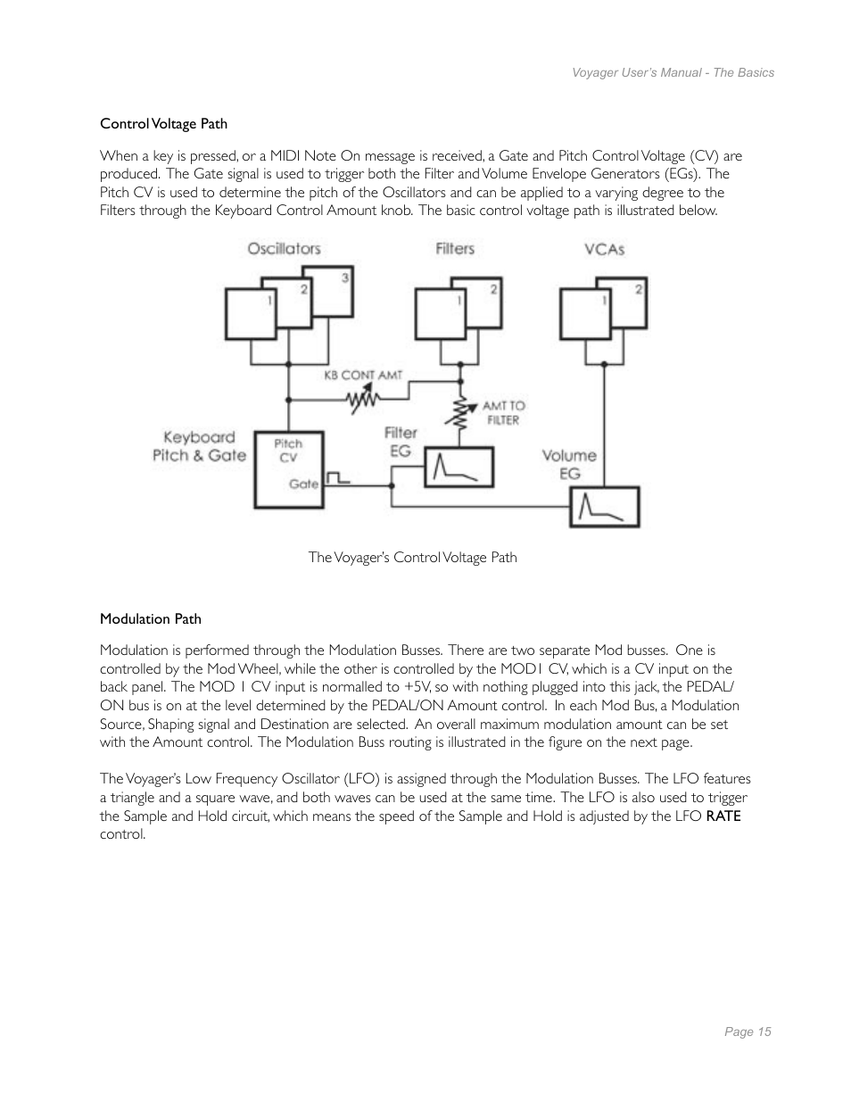 Moog Music Minimoog Voyager Performer Edition User Manual | Page 13 / 116