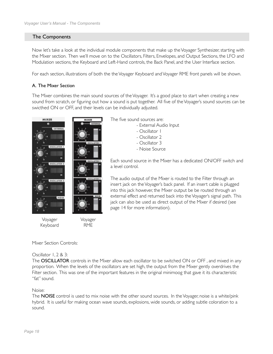 Moog Music Minimoog Voyager Performer Edition User Manual | Page 16 / 116