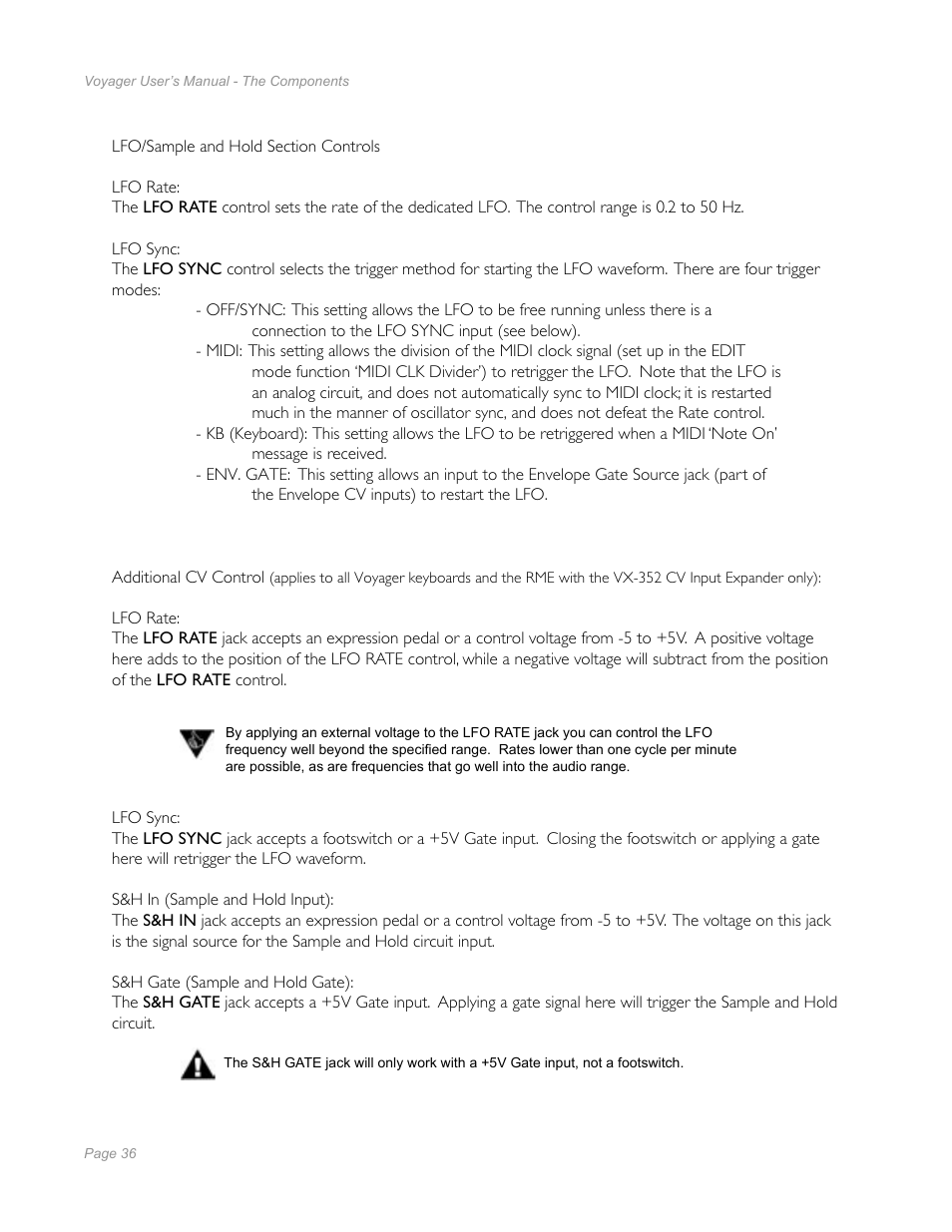 Moog Music Minimoog Voyager Performer Edition User Manual | Page 34 / 116