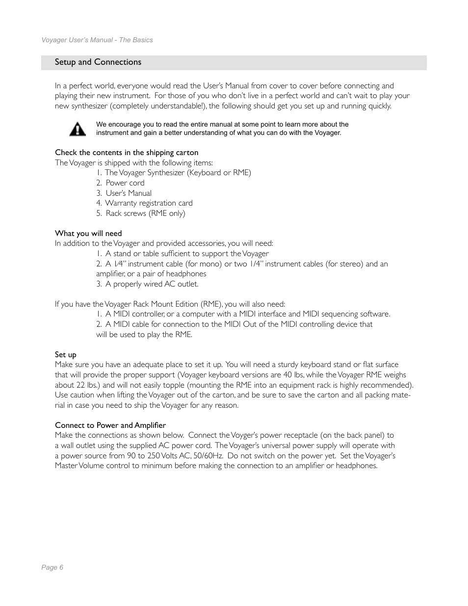 Moog Music Minimoog Voyager Performer Edition User Manual | Page 4 / 116