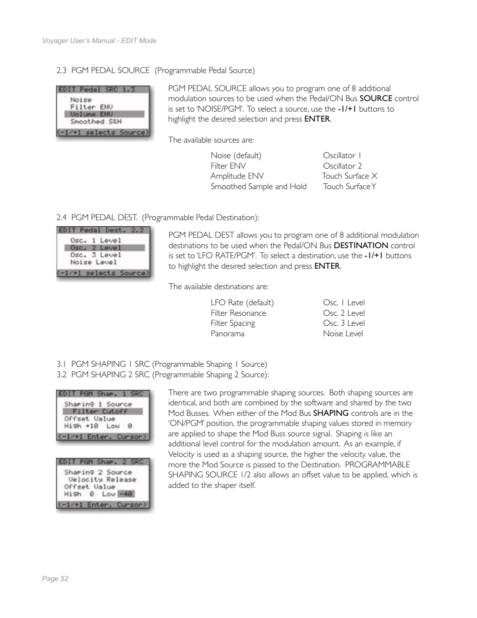 Moog Music Minimoog Voyager Performer Edition User Manual | Page 50 / 116