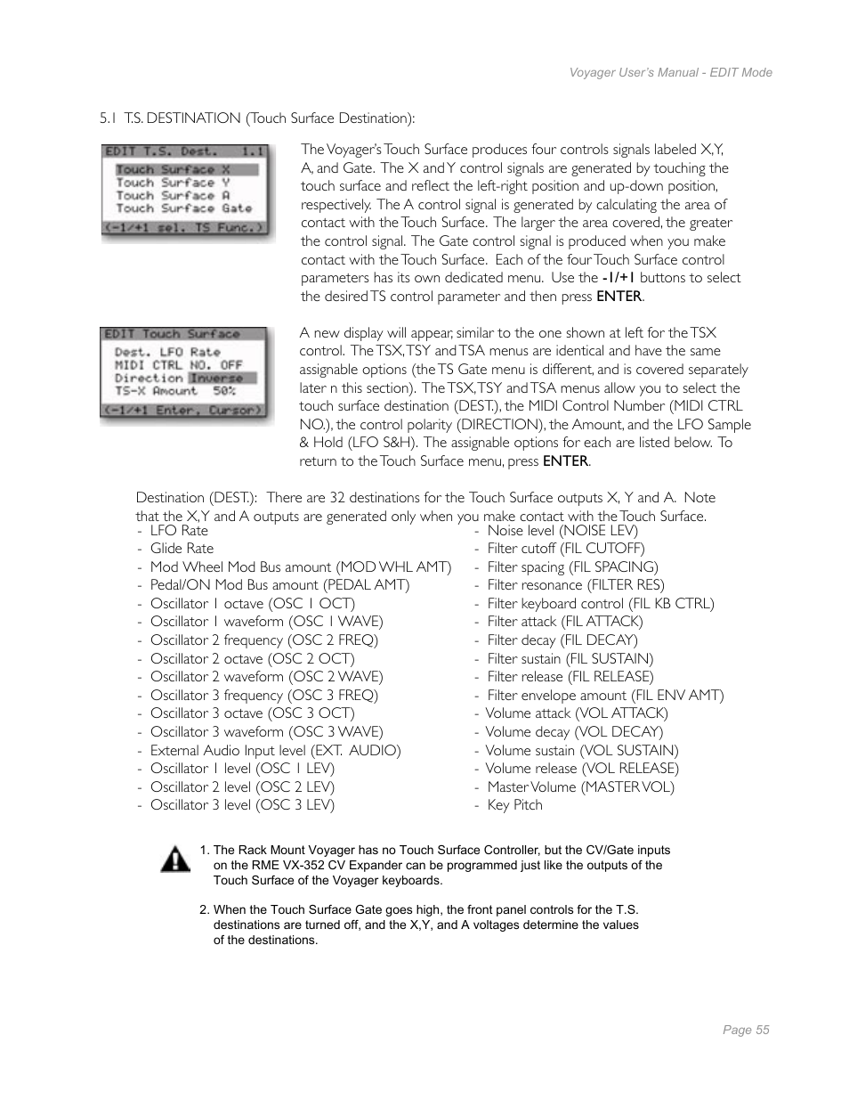 Moog Music Minimoog Voyager Performer Edition User Manual | Page 53 / 116