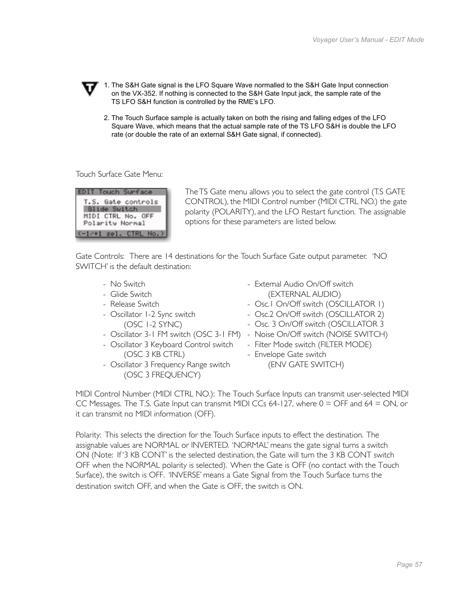 Moog Music Minimoog Voyager Performer Edition User Manual | Page 55 / 116