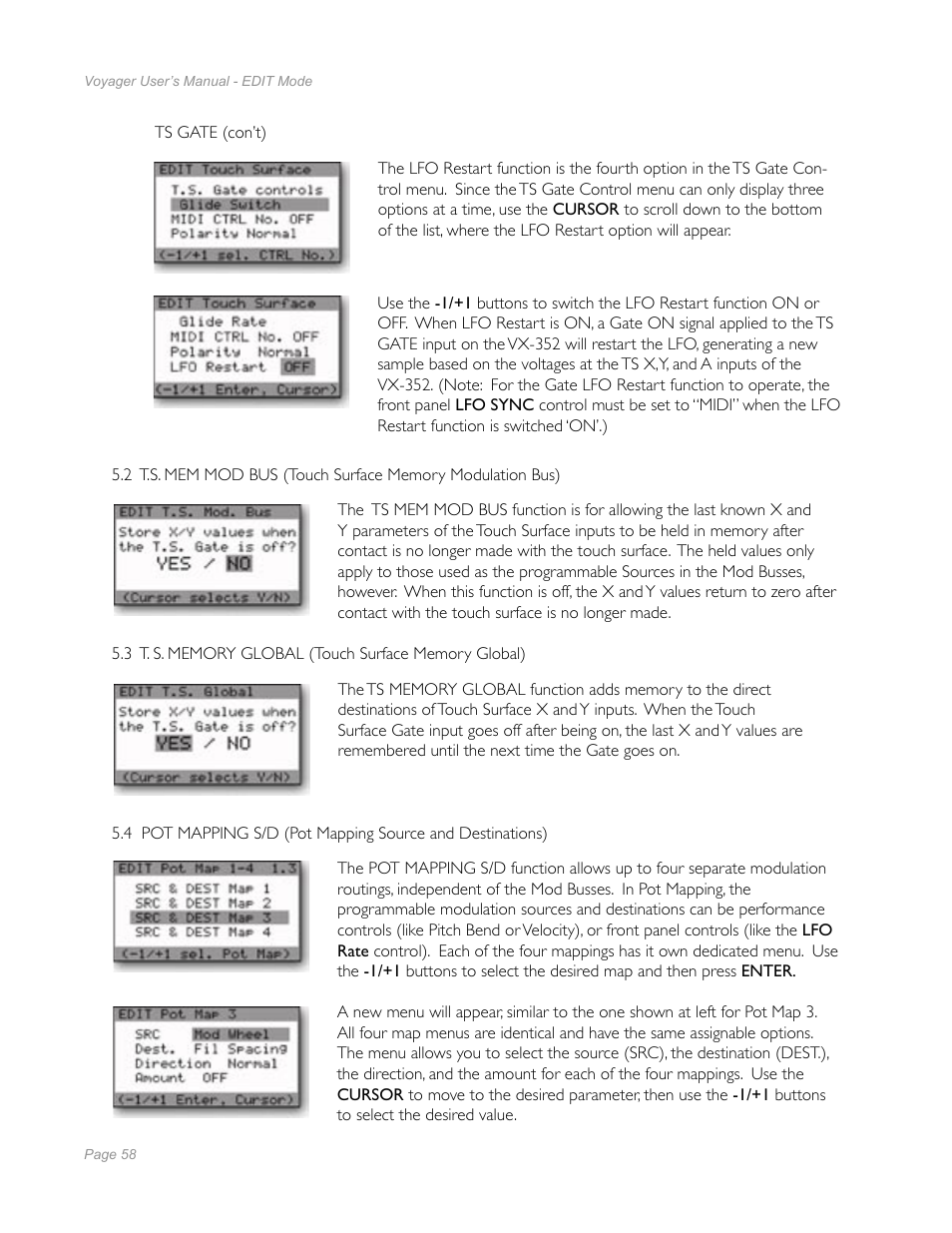 Moog Music Minimoog Voyager Performer Edition User Manual | Page 56 / 116