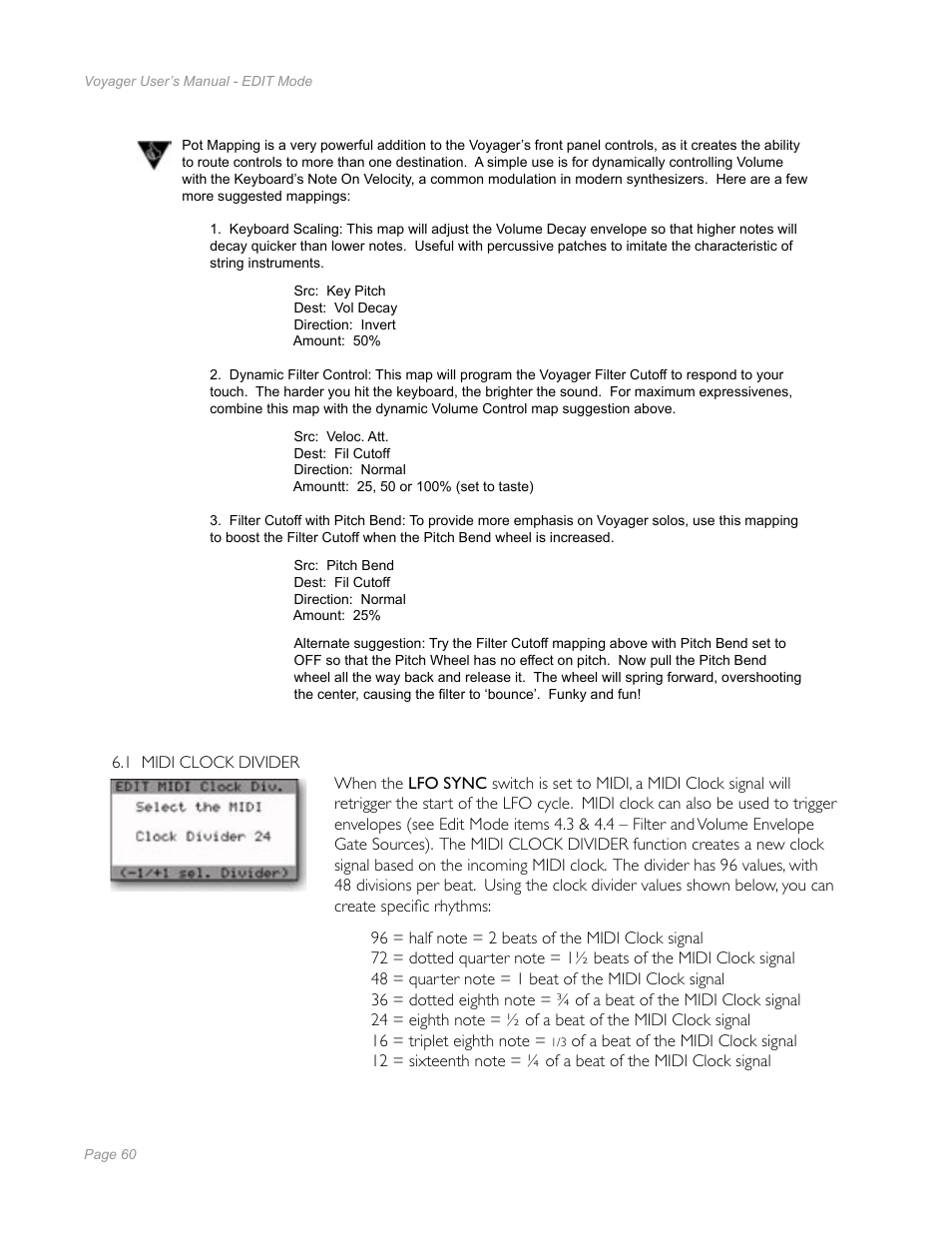 Moog Music Minimoog Voyager Performer Edition User Manual | Page 58 / 116