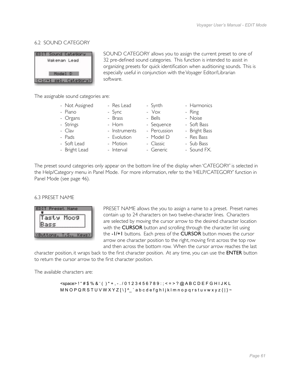 Moog Music Minimoog Voyager Performer Edition User Manual | Page 59 / 116