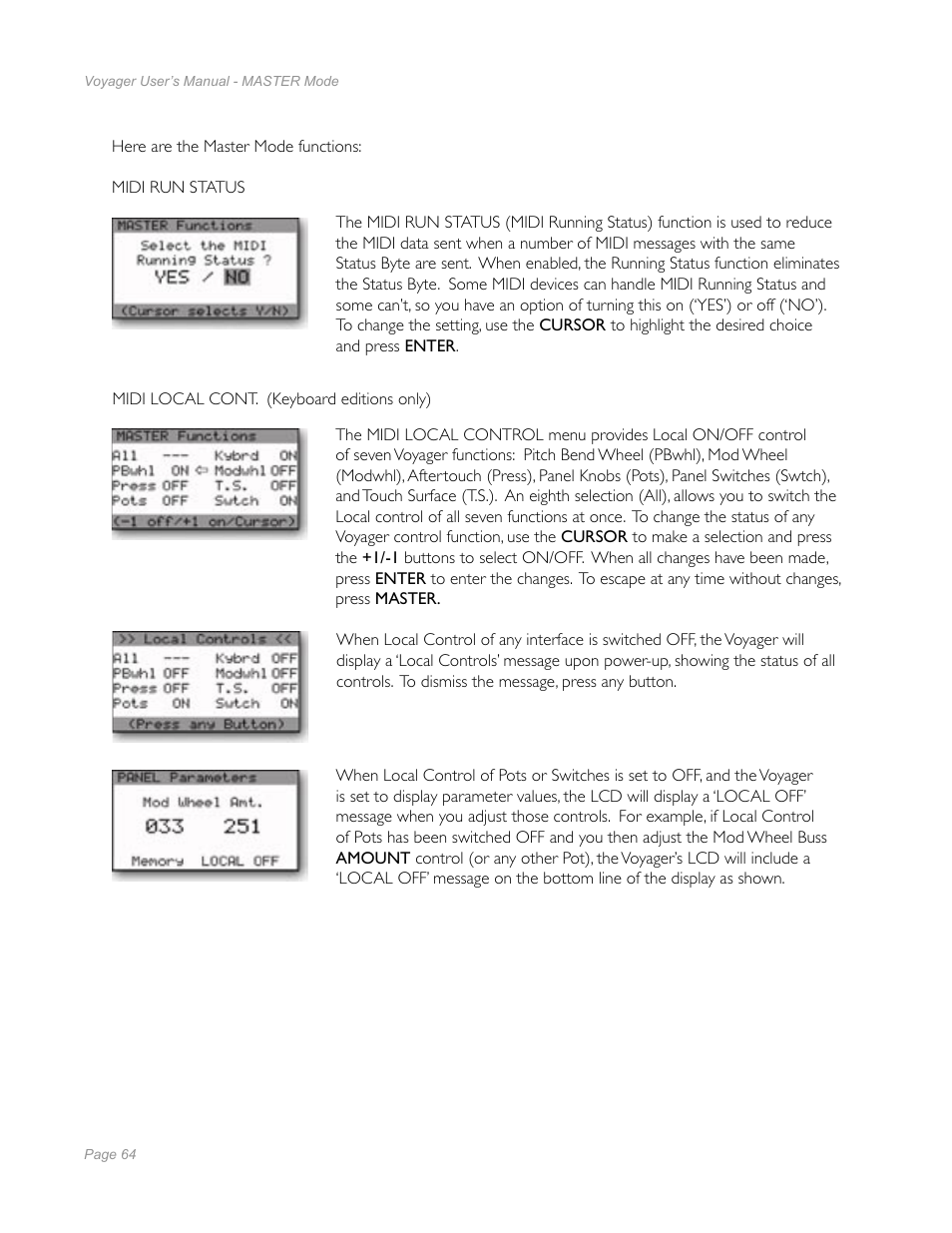 Moog Music Minimoog Voyager Performer Edition User Manual | Page 62 / 116