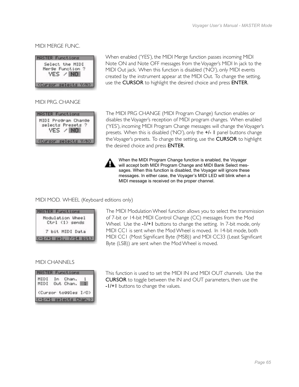 Moog Music Minimoog Voyager Performer Edition User Manual | Page 63 / 116