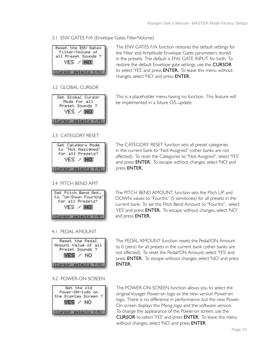 Moog Music Minimoog Voyager Performer Edition User Manual | Page 71 / 116