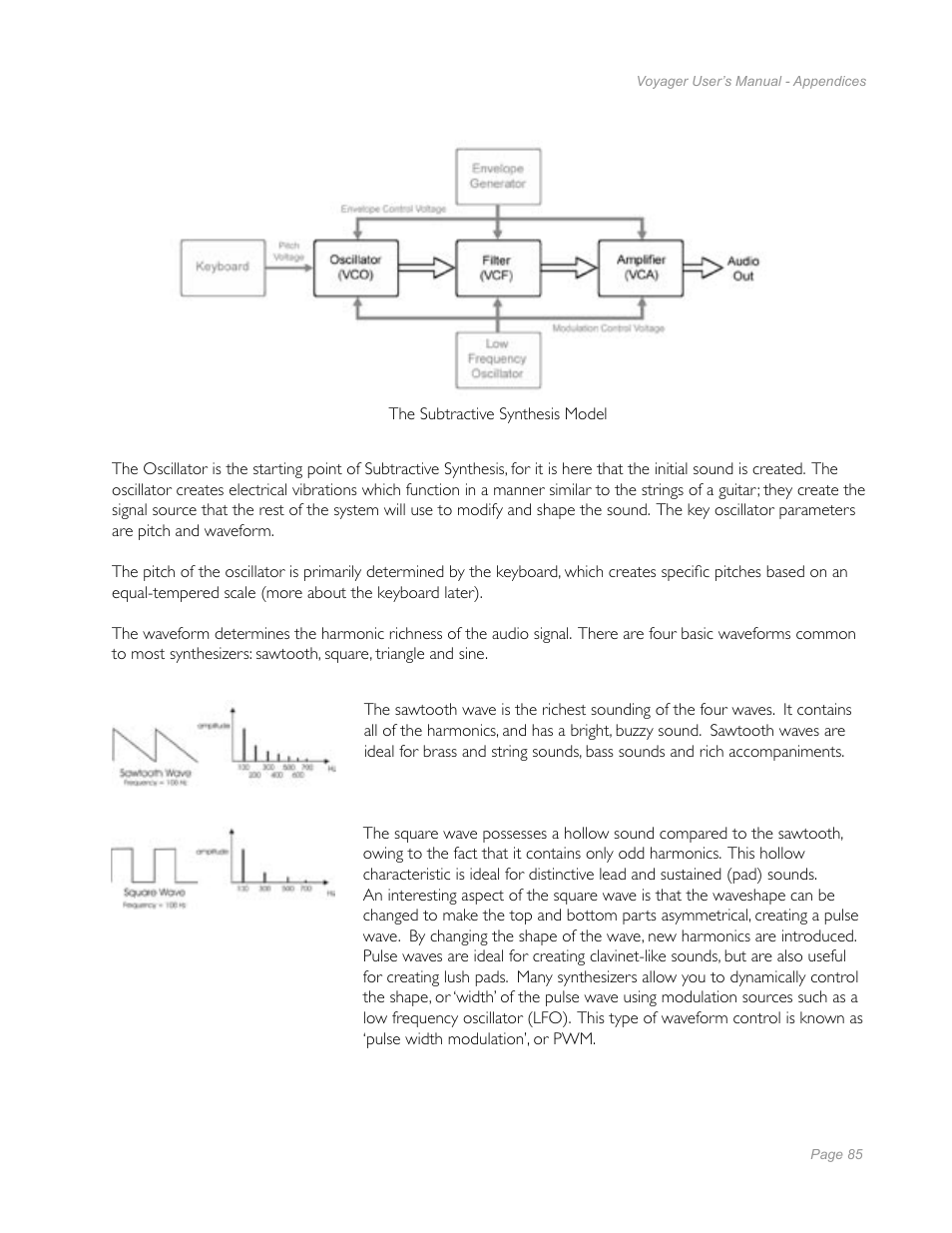 Moog Music Minimoog Voyager Performer Edition User Manual | Page 83 / 116