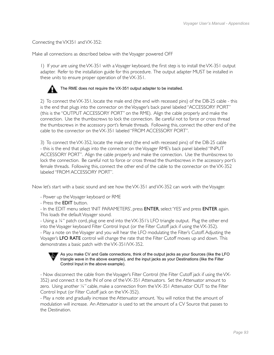 Moog Music Minimoog Voyager Performer Edition User Manual | Page 91 / 116