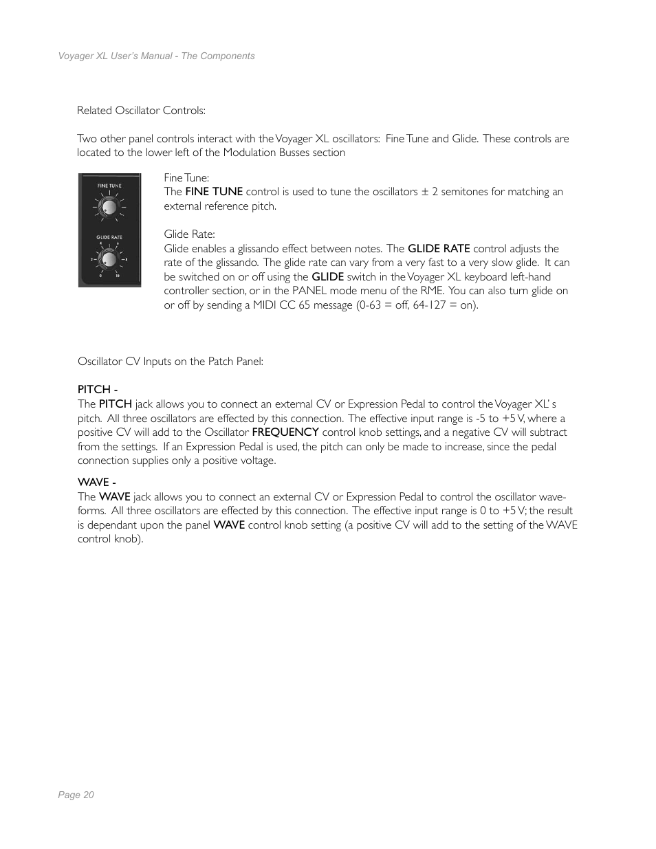 Moog Music Minimoog Voyager XL User Manual | Page 18 / 100