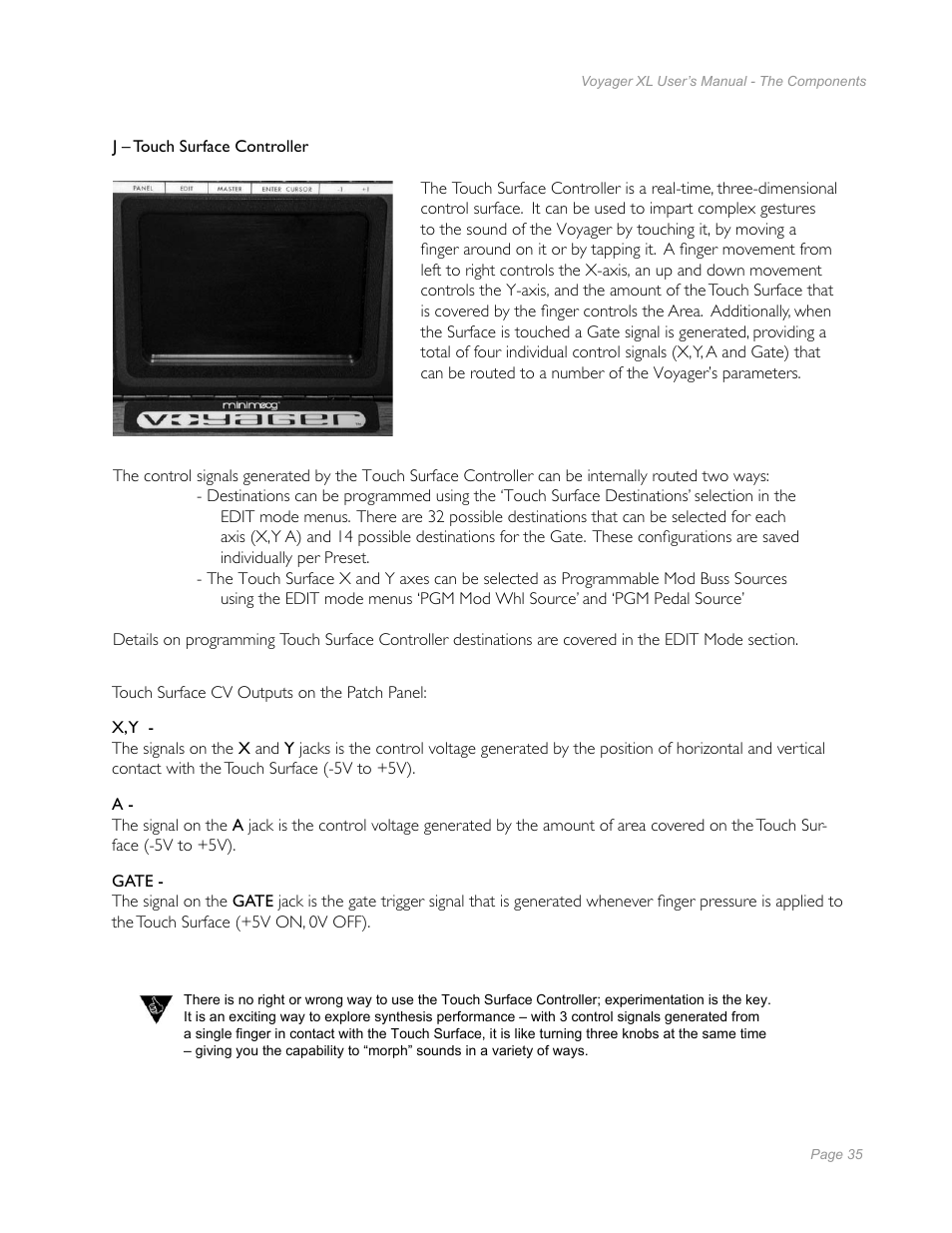 Moog Music Minimoog Voyager XL User Manual | Page 33 / 100