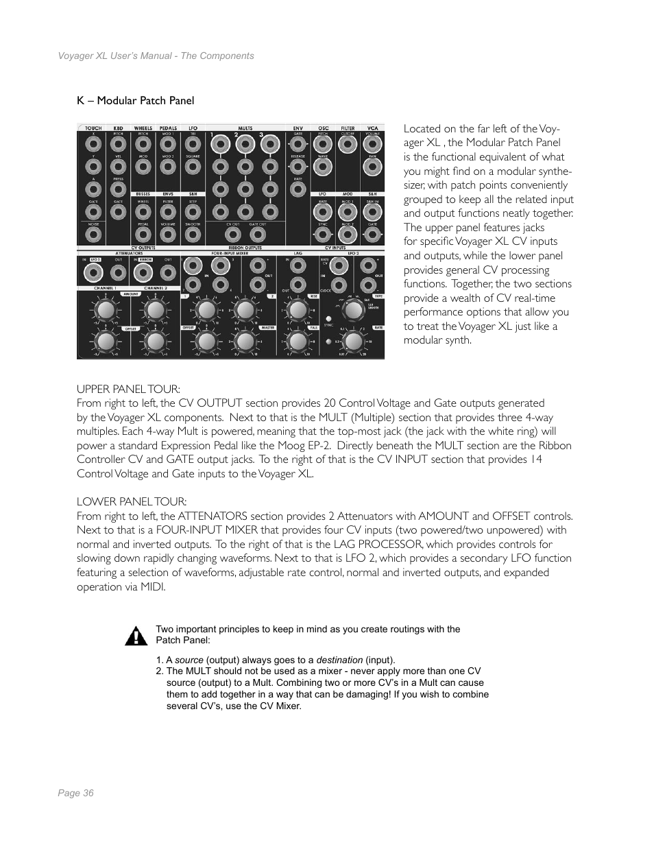 Moog Music Minimoog Voyager XL User Manual | Page 34 / 100