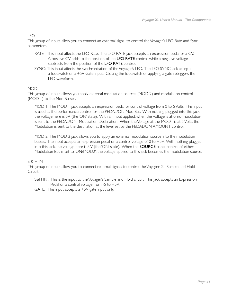 Moog Music Minimoog Voyager XL User Manual | Page 39 / 100