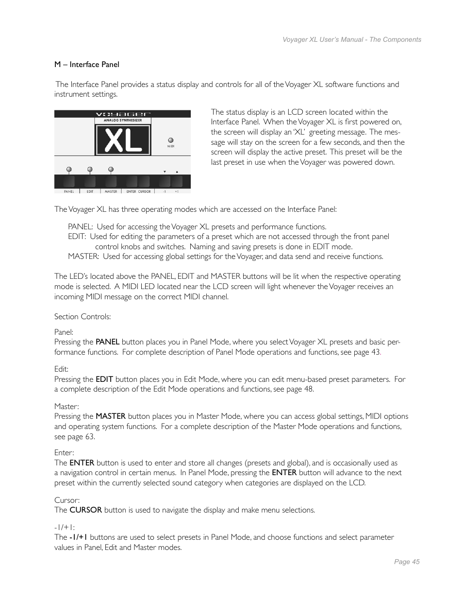 Moog Music Minimoog Voyager XL User Manual | Page 43 / 100