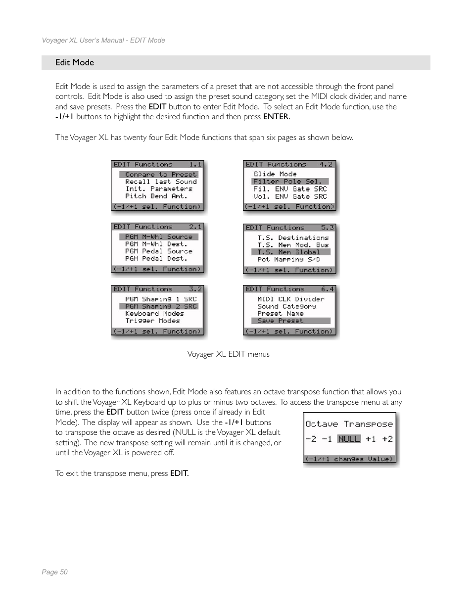 Moog Music Minimoog Voyager XL User Manual | Page 48 / 100