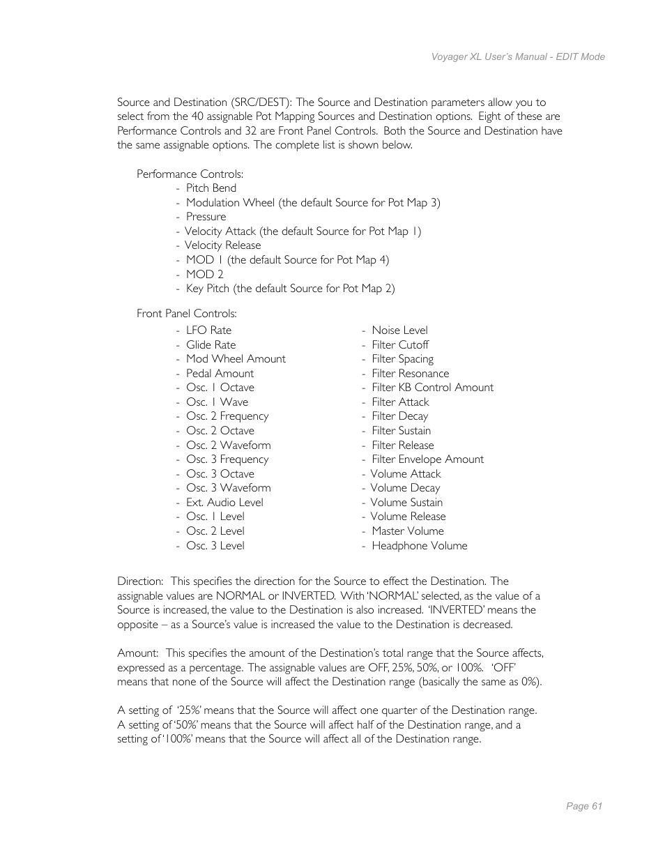Moog Music Minimoog Voyager XL User Manual | Page 59 / 100