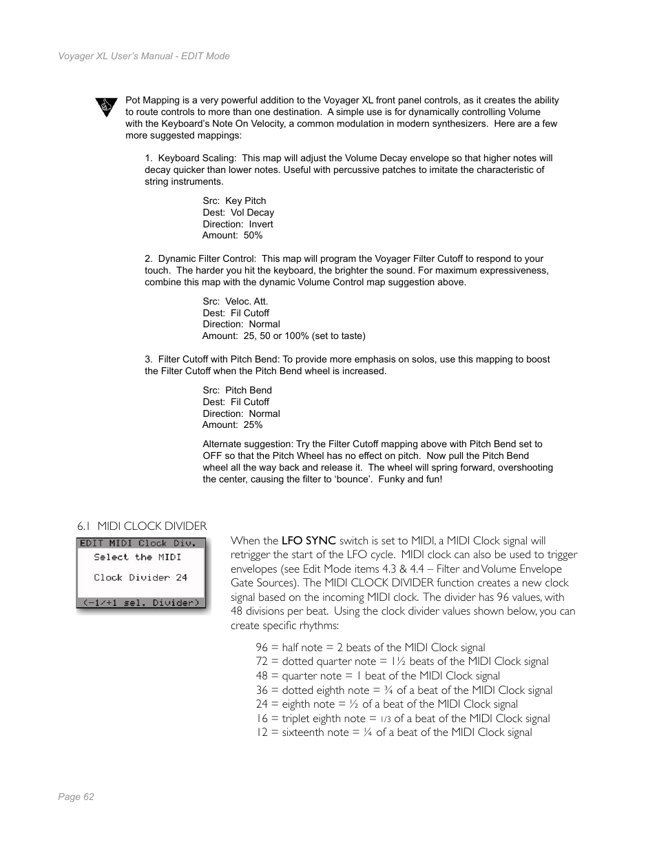 Moog Music Minimoog Voyager XL User Manual | Page 60 / 100