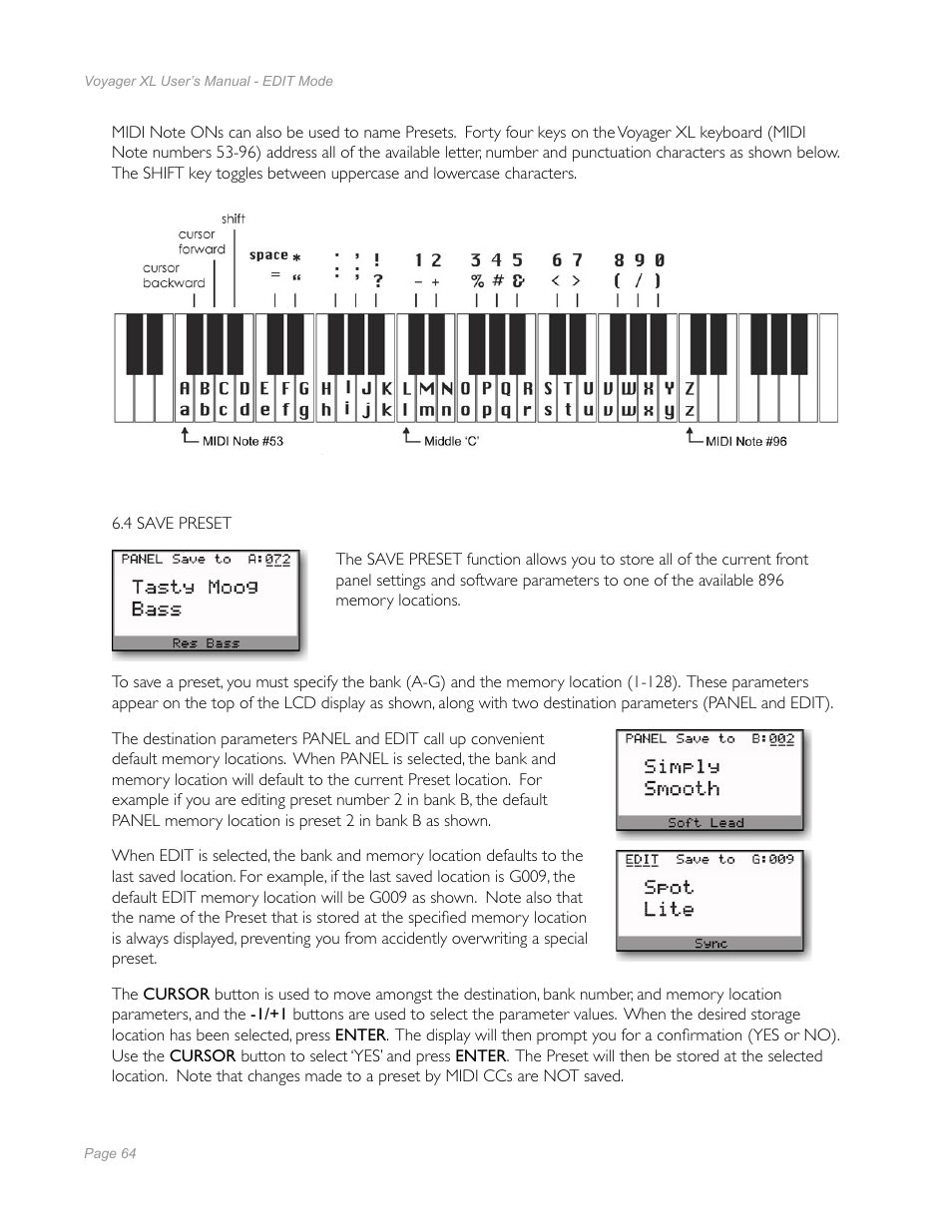 Moog Music Minimoog Voyager XL User Manual | Page 62 / 100