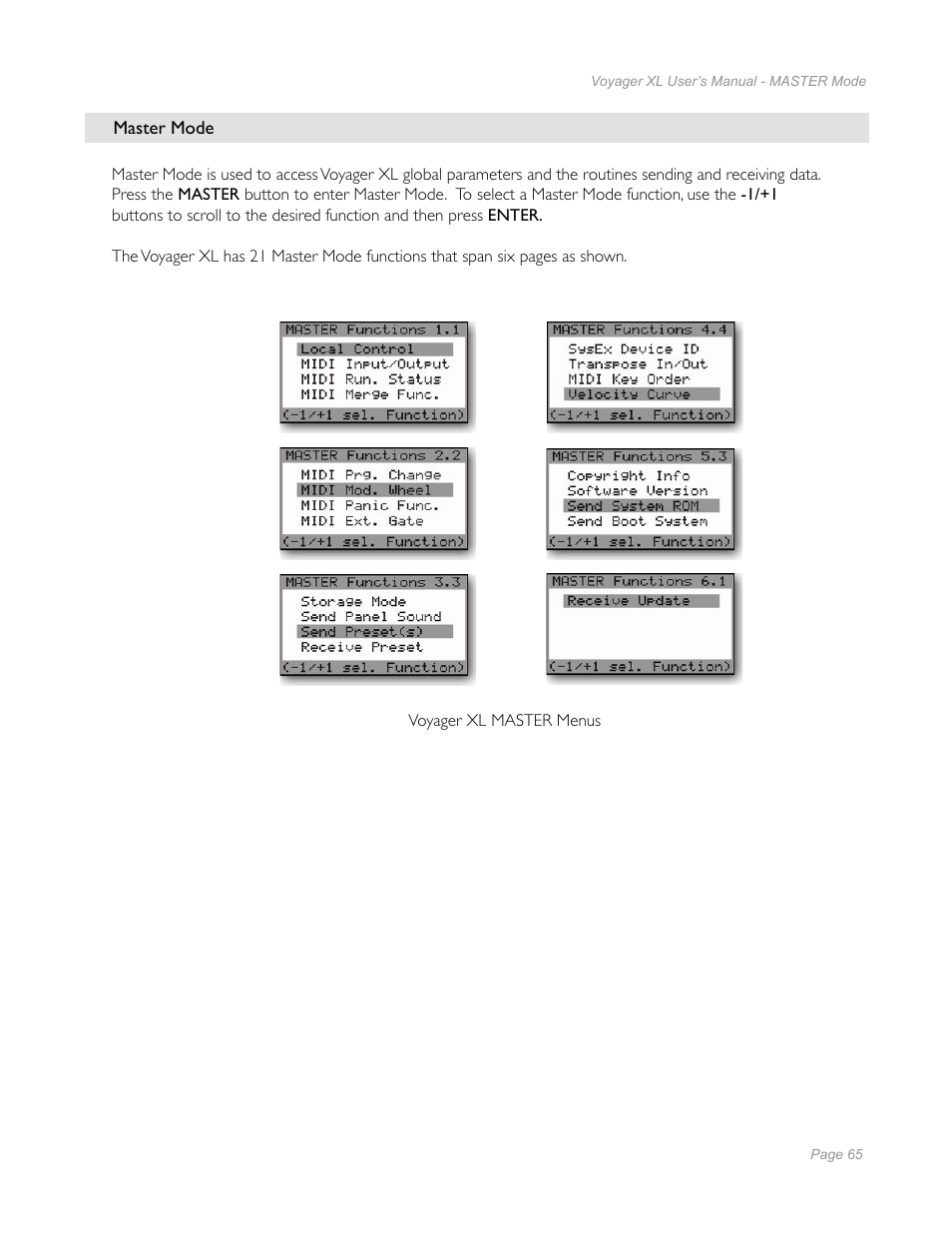 Moog Music Minimoog Voyager XL User Manual | Page 63 / 100