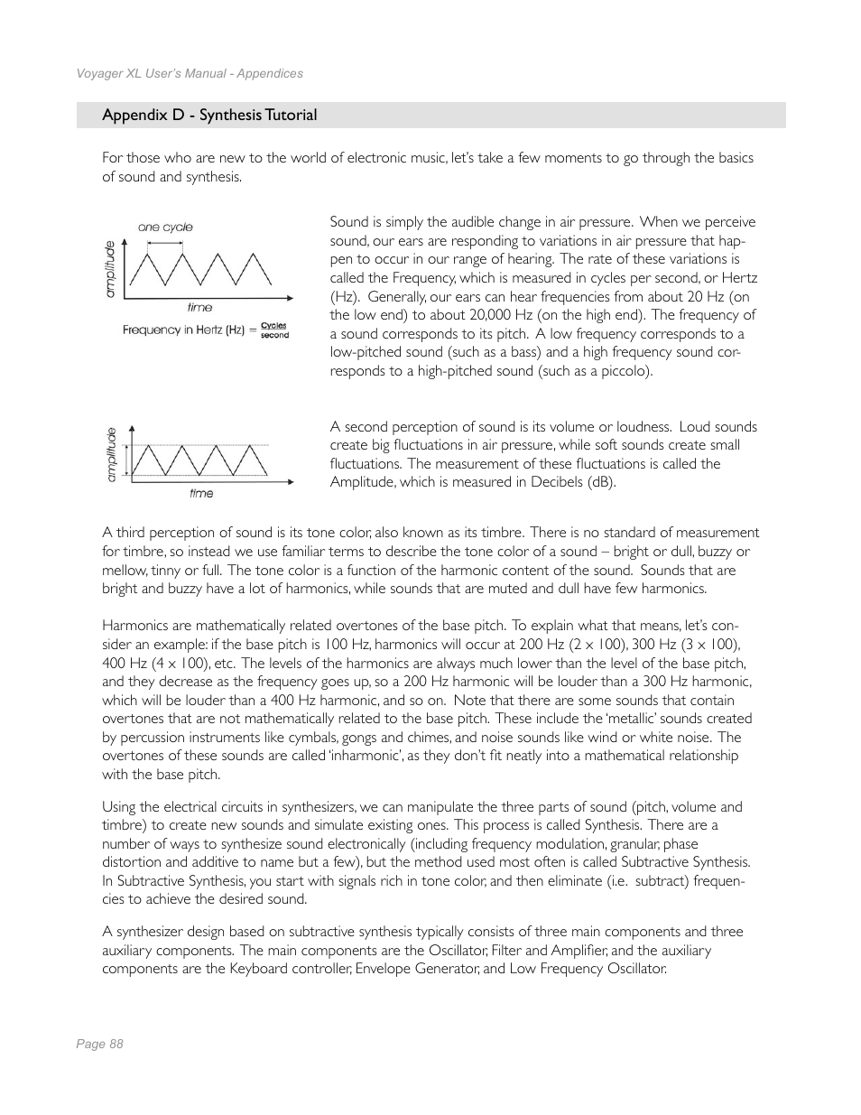 Moog Music Minimoog Voyager XL User Manual | Page 86 / 100